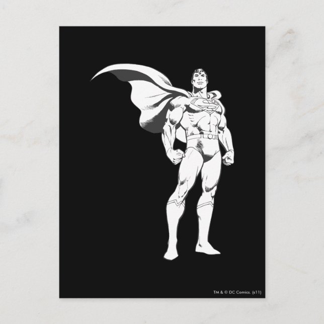 Superman Strikes a Pose Postcard (Front)