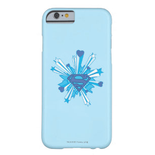Superman Stylised   Blue Shield Hearts Logo Barely There iPhone 6 Case