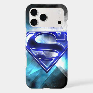 Superman Stylised   Blue White Crystal Logo