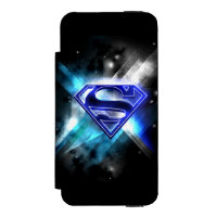 Superman Stylised | Blue White Crystal Logo