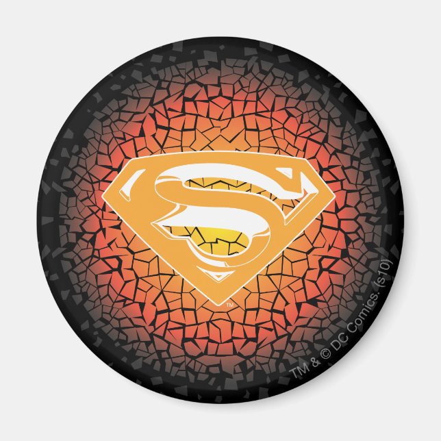Superman Stylised | Crackle Logo Magnet (Front)