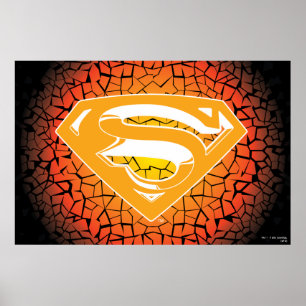 Superman Stylised   Crackle Logo Poster
