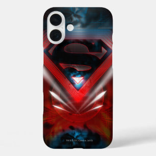 Superman Stylised   Futuristic Logo iPhone 16 Plus Case