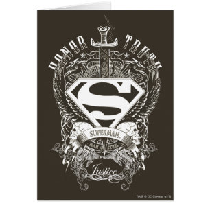 Superman Stylised   Honour, Truth on White Logo