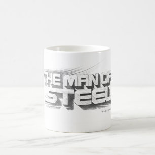 Superman Stylised   Man of Steel Drawing Logo Coffee Mug