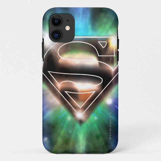 Superman Stylised | Shiny Burst Logo Case-Mate iPhone Case (Back)