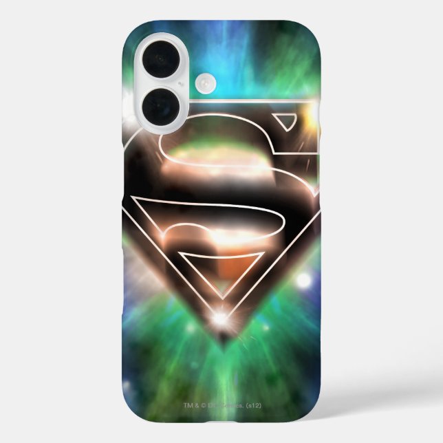 Superman Stylised | Shiny Burst Logo Case-Mate iPhone Case (Back)