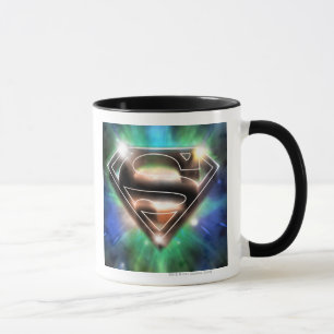Superman Stylised Shiny Burst Logo Mug