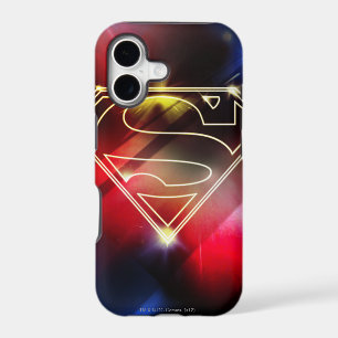 Superman Stylised Shiny Yellow Outline Logo