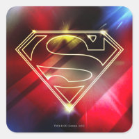 Superman Stylised | Shiny Yellow Outline Logo