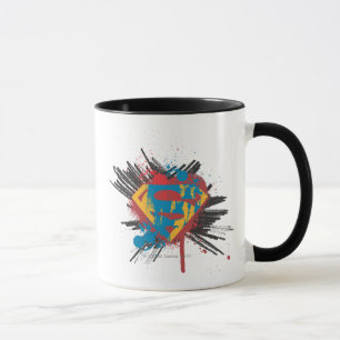 Superman Stylised Splatter Logo Mug