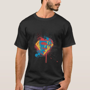 Superman Stylised Splatter Logo T-Shirt