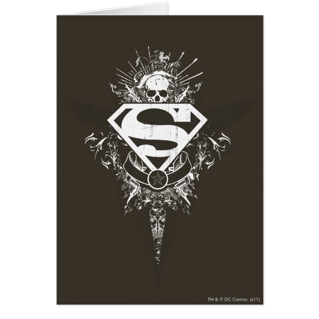 Superman Stylised | Star and Skull White Logo (Front)