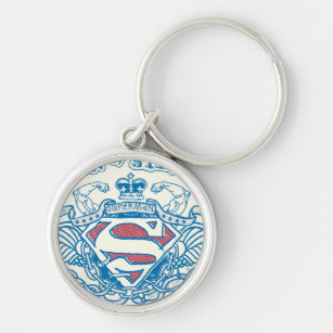 Superman Stylised   Wings and Arms Logo Key Ring