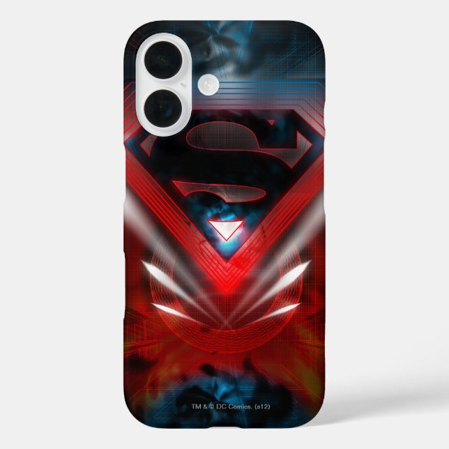 Superman Stylized | Futuristic Logo Case-Mate iPhone Case (Back)