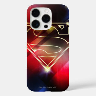 Superman Stylized   Shiny Yellow Outline Logo iPhone 16 Pro Case