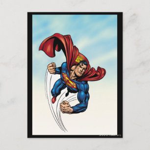 Superman swift through the air postcard