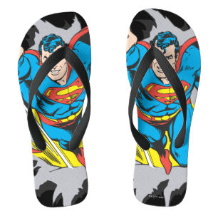 Superman Tears Thru Flip Flops