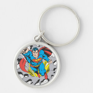 Superman Tears Thru Key Ring