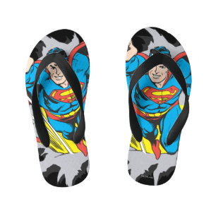 Superman Tears Thru Kid's Flip Flops