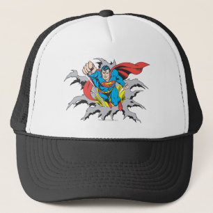 Superman Tears Thru Trucker Hat