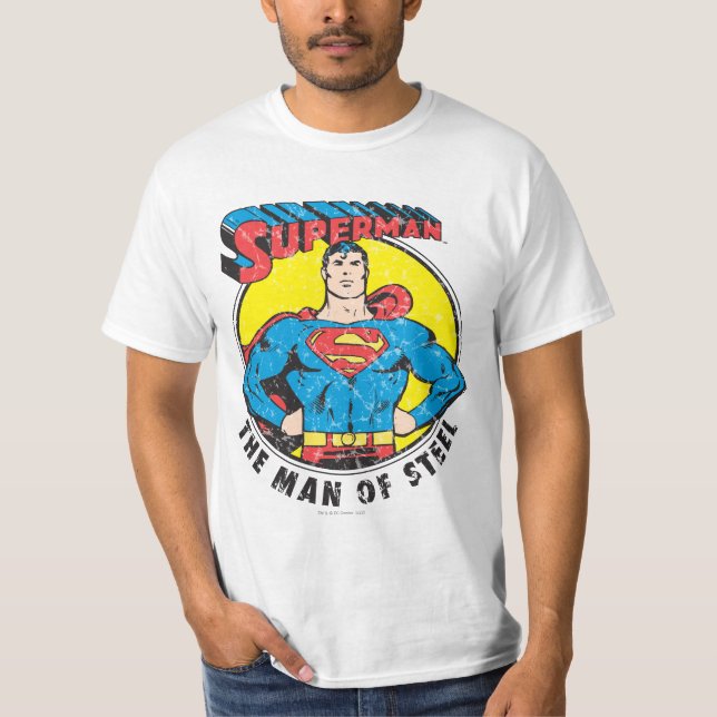 Superman The Man of Steel T-Shirt (Front)