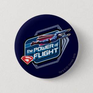 Superman The Power of Flight 6 Cm Round Badge
