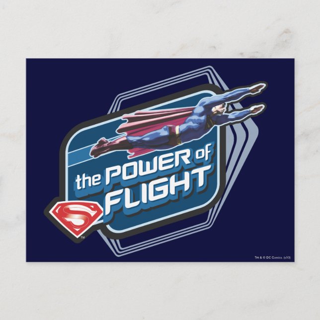 Superman The Power of Flight Postcard (Front)