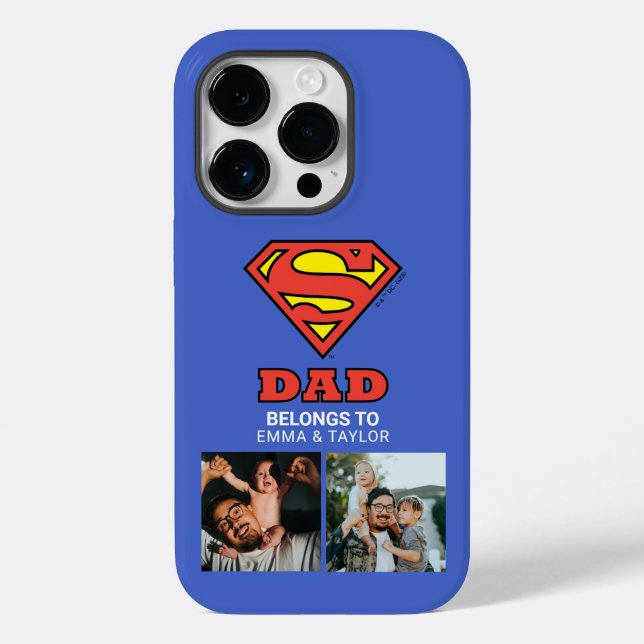 Superman | "This Super Dad Belongs To" Case-Mate iPhone Case (Back)
