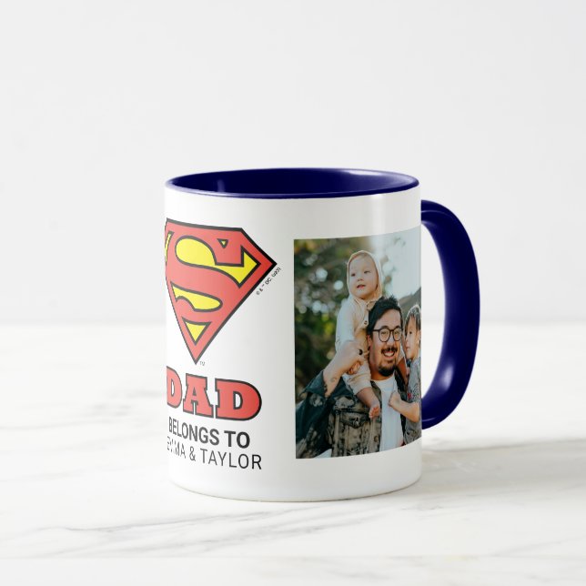 Superman | "This Super Dad Belongs To" Mug (Front Right)