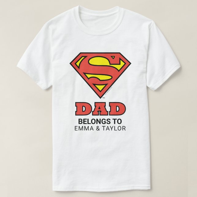 Superman | This Super Dad Belongs To T-Shirt (Design Front)