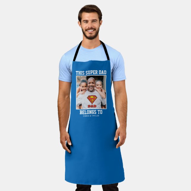 Superman | This Super Dad Belongs To T-Shirt Apron (Worn)