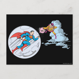 Superman Trapped in Bubble Postcard