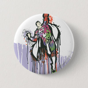 Superman Twisted Innocence Poster 6 Cm Round Badge
