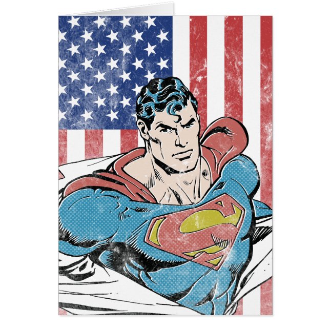 Superman & US Flag (Front)