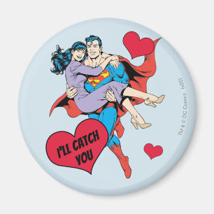 Superman Valentine's Day I'll Catch You Magnet