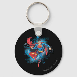 Superman with Logo Key Ring
