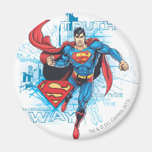 Superman with Logo Magnet
