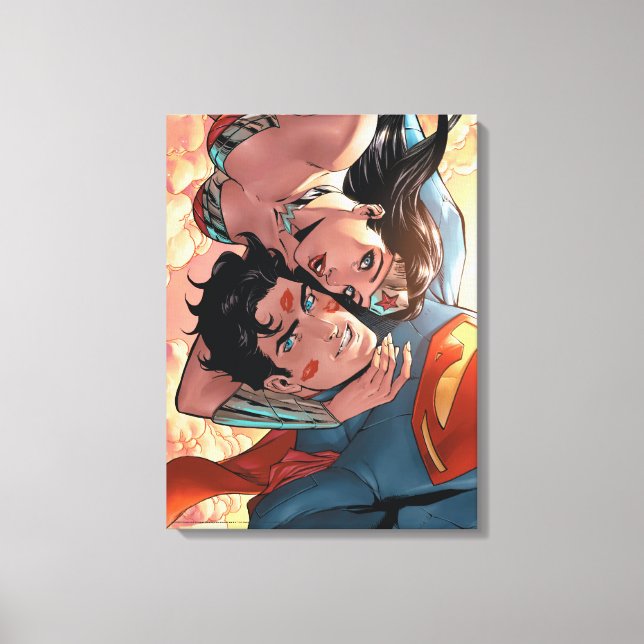 Superman/Wonder Woman Comic Cover #11 Variant Canvas Print (Front)