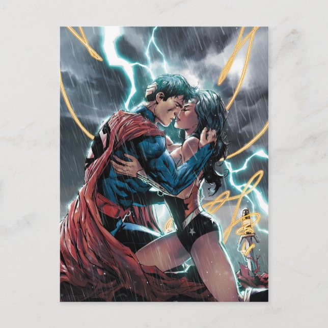 Superman/Wonder Woman Comic Promotional Art Postcard (Front)