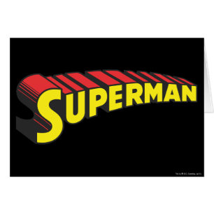 Superman   Yellow Red Letters Logo