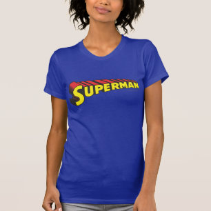 Superman Yellow Red Letters Logo T-Shirt