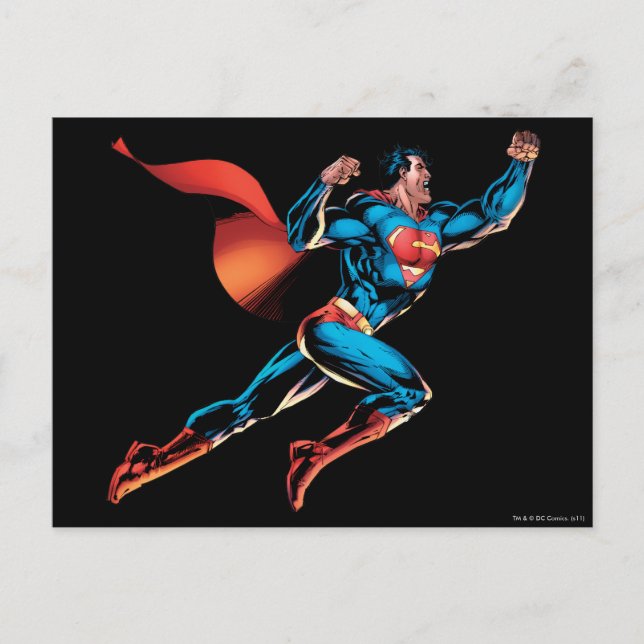 Superman Yells Postcard (Front)