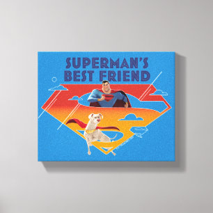 Superman's Best Friend Canvas Print