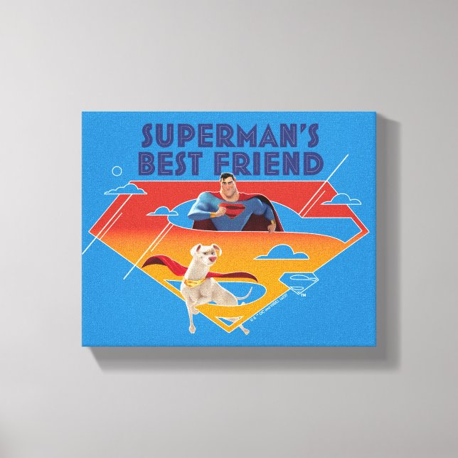Superman's Best Friend Canvas Print (Front)