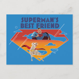 Superman's Best Friend Postcard