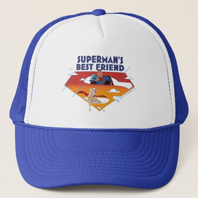 Superman's Best Friend Trucker Hat (Front)