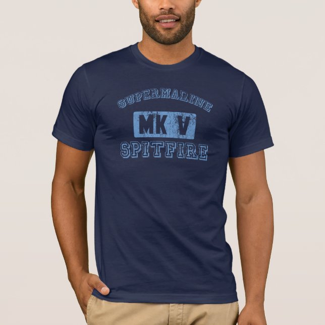 Supermarine Spitfire - BLUE T-Shirt (Front)