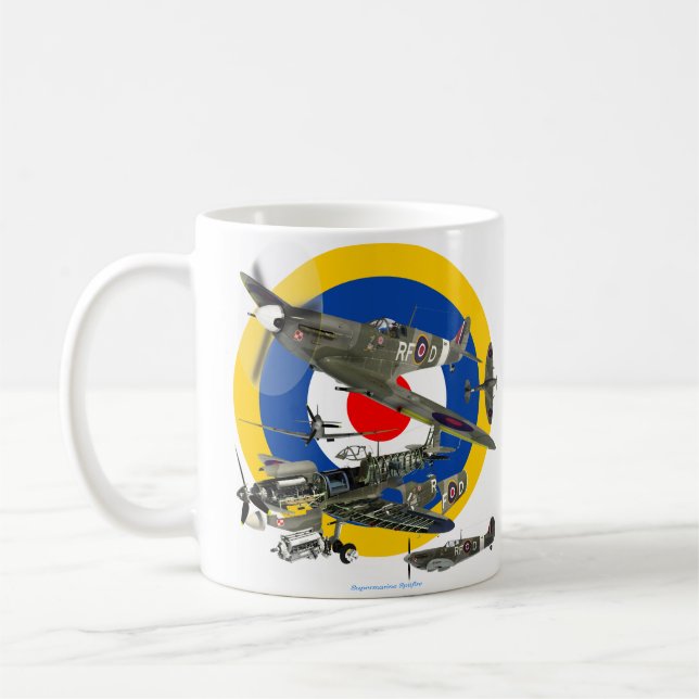Supermarine Spitfire Coffee Mug (Left)