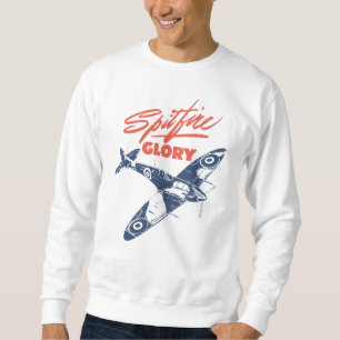 Supermarine Spitfire Glory WW2 Plane Sweatshirt